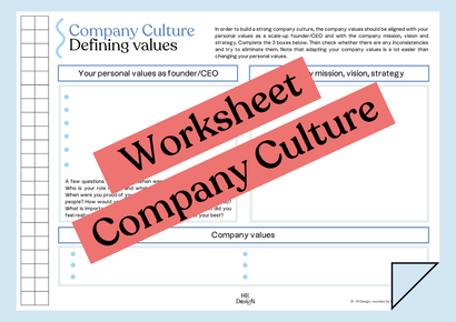 Worksheet Company Culture
